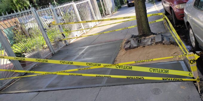 Sidewalk repair  Queens